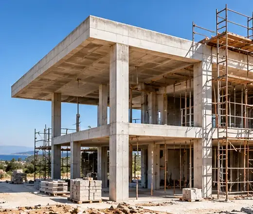 Modern building frame — illustrative image.