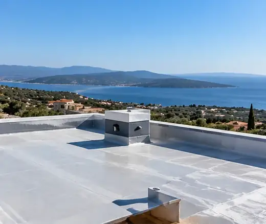Waterproofed flat roof — illustrative image.